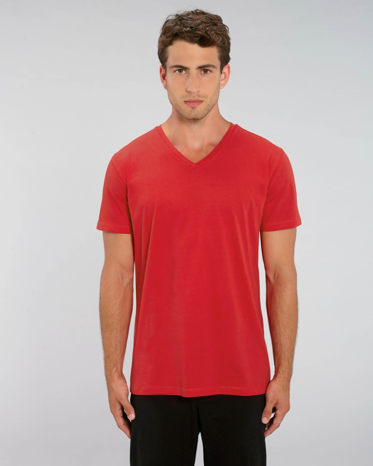 Stanley/Stella's - Presenter Tshirt V-neck - Red Stanley/Stella's - Presenter Tshirt V-neck - Red
