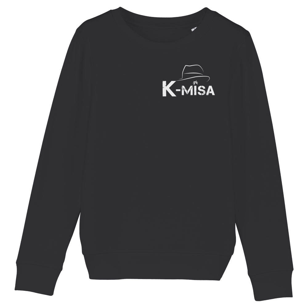 K-Misa Kids Eco-premium Sweatshirt (STSK913) - Logo Blanc K-Misa Kids Eco-premium Sweatshirt (STSK913) - Logo Blanc