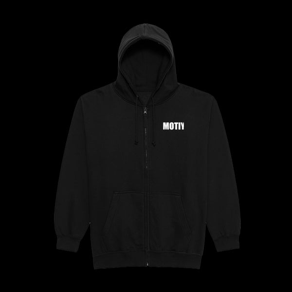 MOTIY Logo zip up hoodie