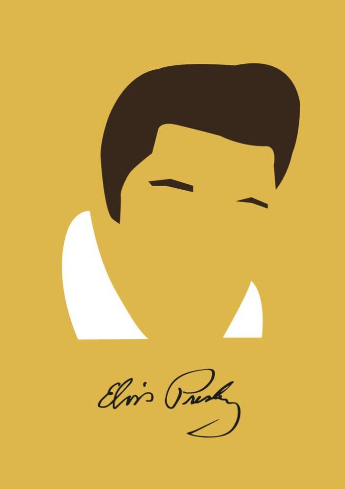 Elvis minimal Poster A2