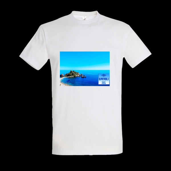 Men's Basic T-Shirt | Music With A Feeling landscape