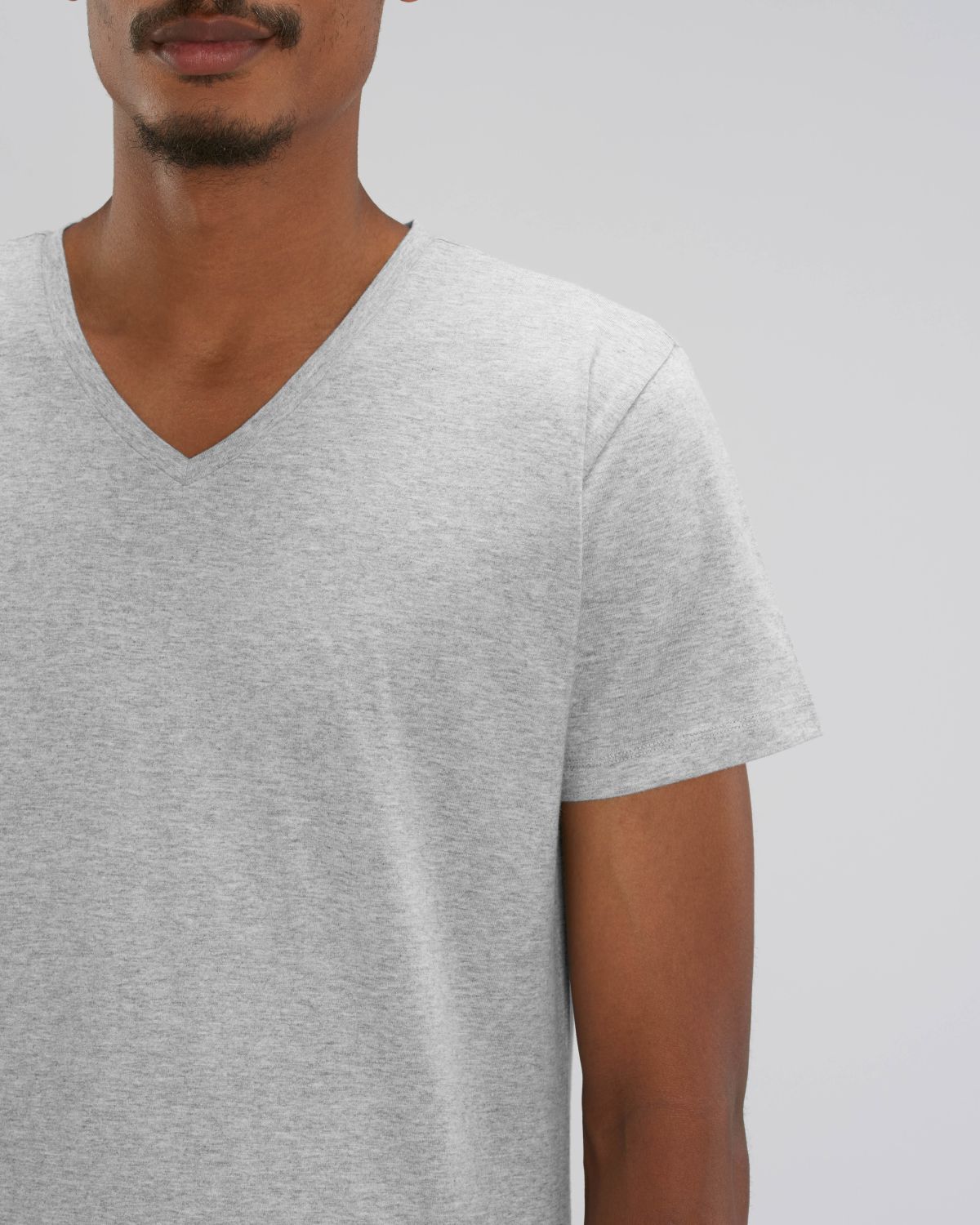 Stanley/Stella's - Presenter Tshirt V-neck - Heather Grey