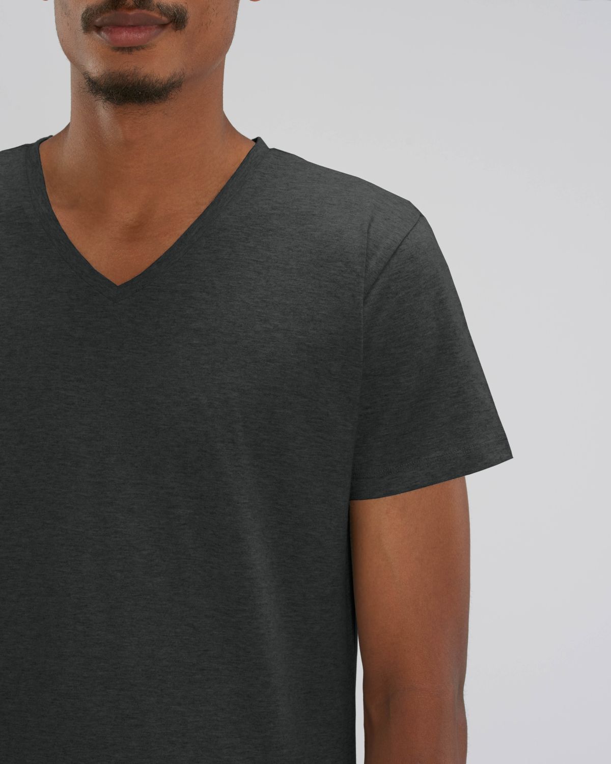 Stanley/Stella's - Presenter Tshirt V-neck - Dark Heather Grey