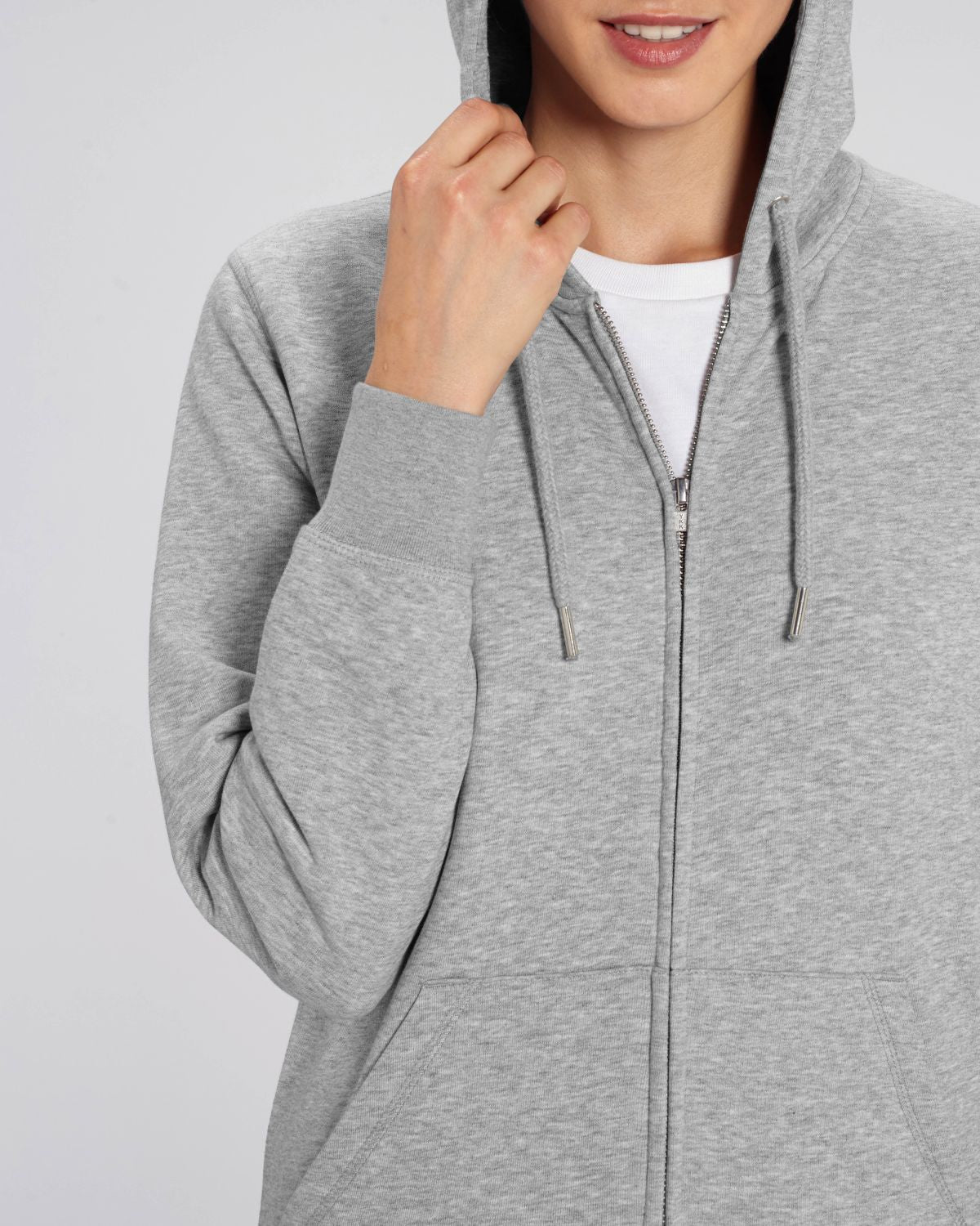 Stanley/Stella's - Connector Sweater (Zip) - Heather Grey