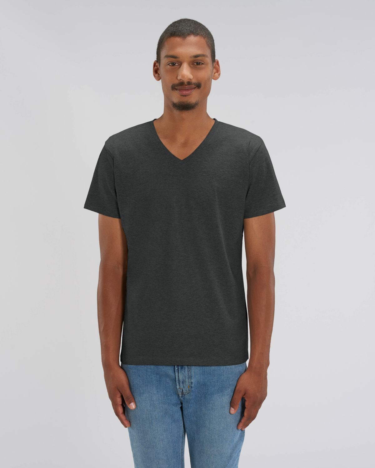 Stanley/Stella's - Presenter Tshirt V-neck - Dark Heather Grey