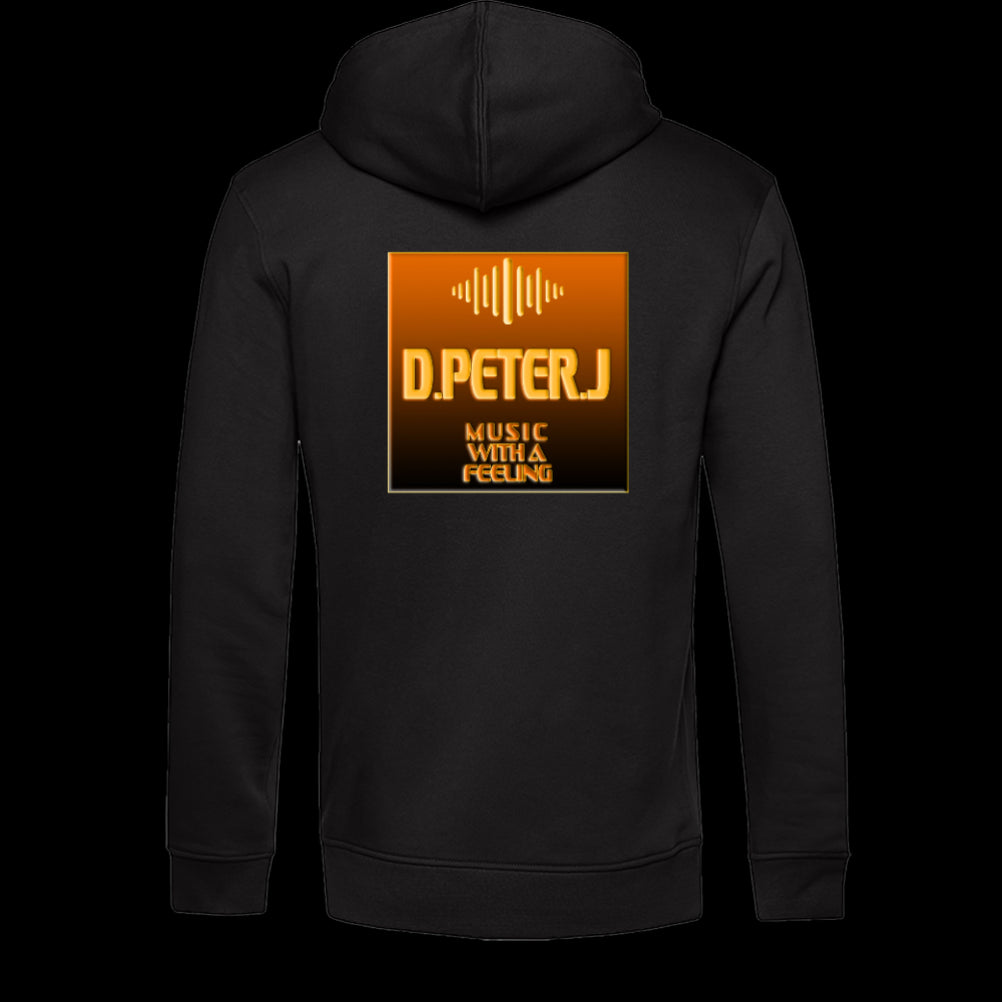 Men's Eco Hoodie | D.Peter.J's special copper-gold logo