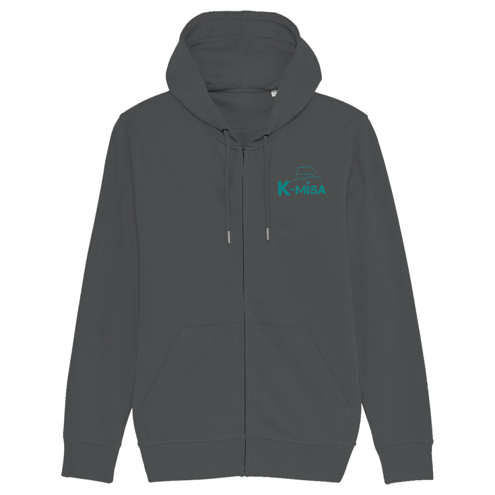 K-Misa Unisex Eco-Premium Zip-Thru Hoodie (STSU820) - Logo Vert