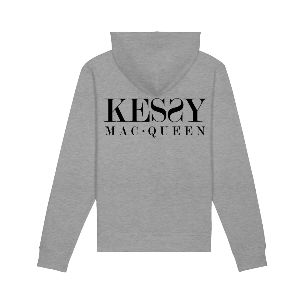 Kessy Mac Queen Unisex Eco-Premium Hoodie Sweatshirt - Black Logo