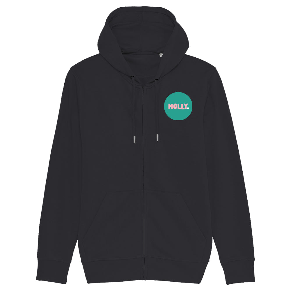 MOLLY. Unisex Eco-Premium Zip-Thru Hoodie