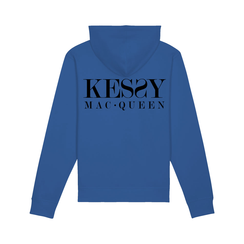 Kessy Mac Queen Unisex Eco-Premium Hoodie Sweatshirt - Black Logo