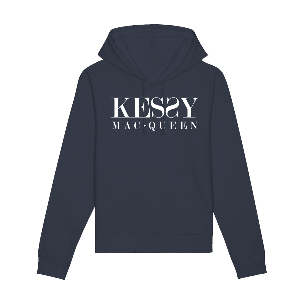 Kessy Mac Queen Unisex Eco-Premium Hoodie Sweatshirt - White Logo