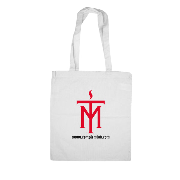 TEMPLEMIND Cotton Tote Bag | White