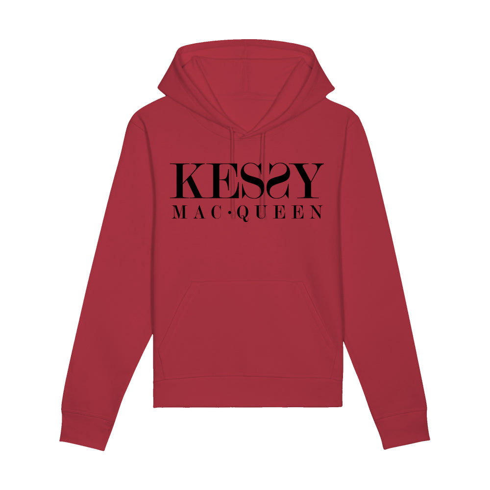 Kessy Mac Queen Unisex Eco-Premium Hoodie Sweatshirt - Black Logo