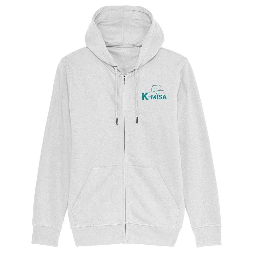 K-Misa Unisex Eco-Premium Zip-Thru Hoodie (STSU820) - Logo Vert