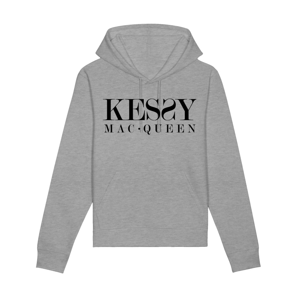 Kessy Mac Queen Unisex Eco-Premium Hoodie Sweatshirt - Black Logo