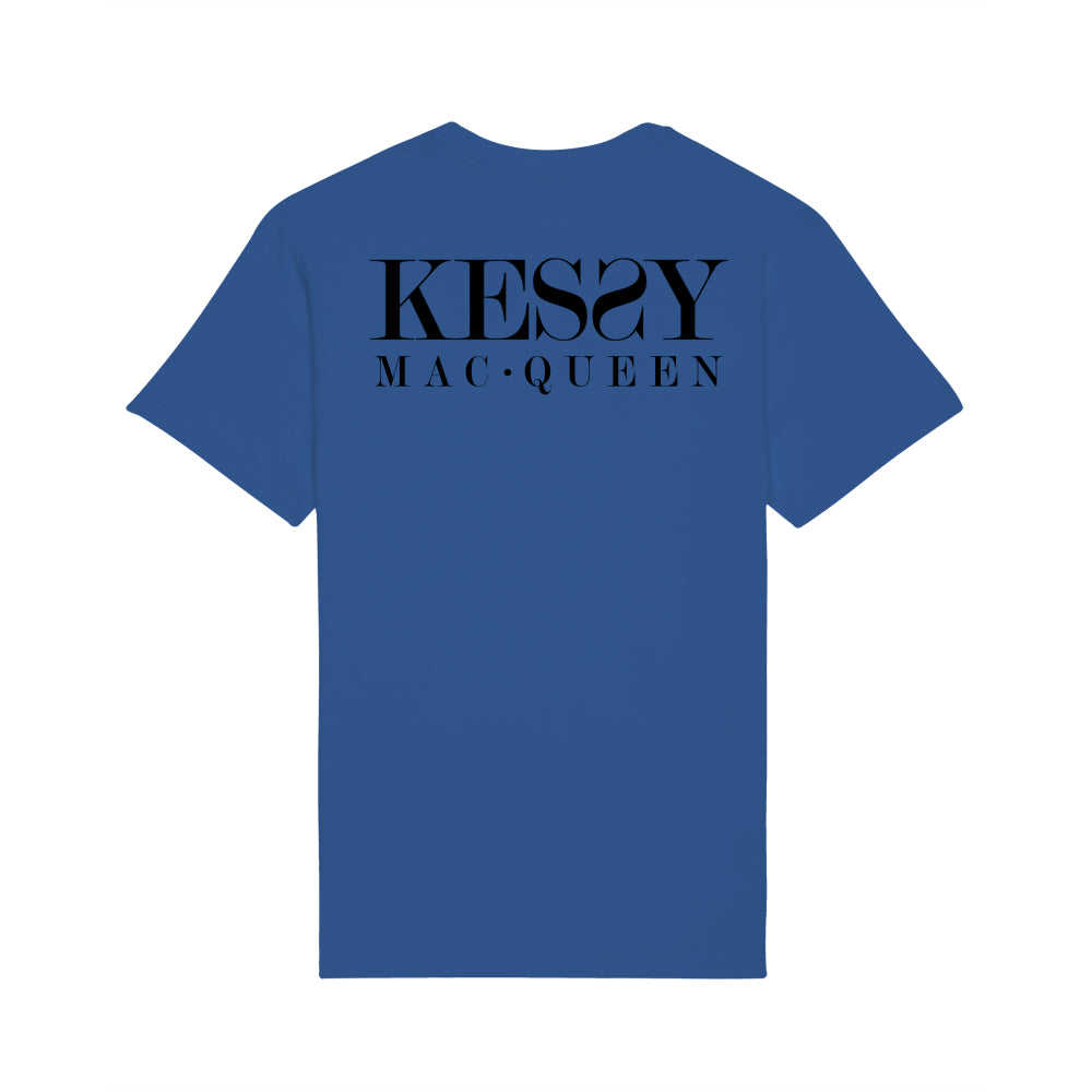 Kessy Mac Queen Unisex Eco-Premium Crew Neck T-shirt - Black Logo