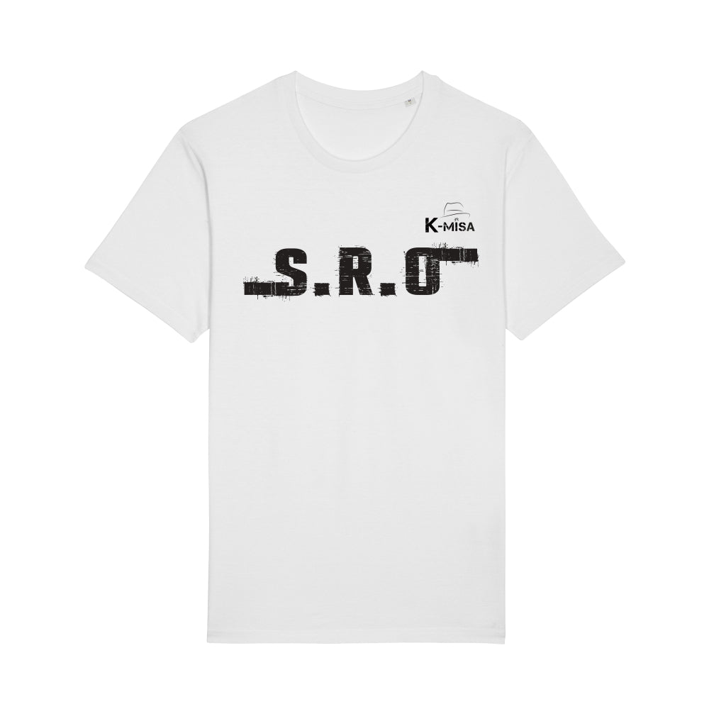 K-Misa Unisex Eco-Premium Crew Neck T-shirt (STTU758) - S.R.O Logo Noir