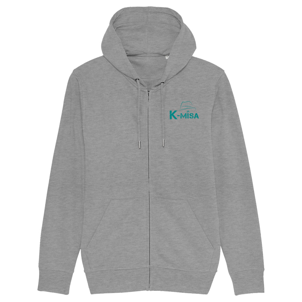 K-Misa Unisex Eco-Premium Zip-Thru Hoodie (STSU820) - Logo Vert